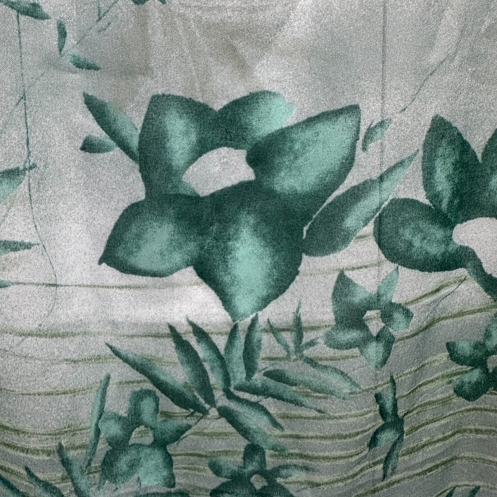 Women Scarf emerald green pastel green 100% Polyester Rectangular 60x14" In #010